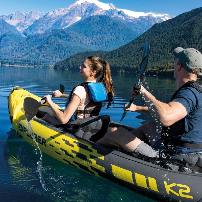 Intex Canoa Gonfiabile Explorer K2, 2 posti, 312x91x51 cm