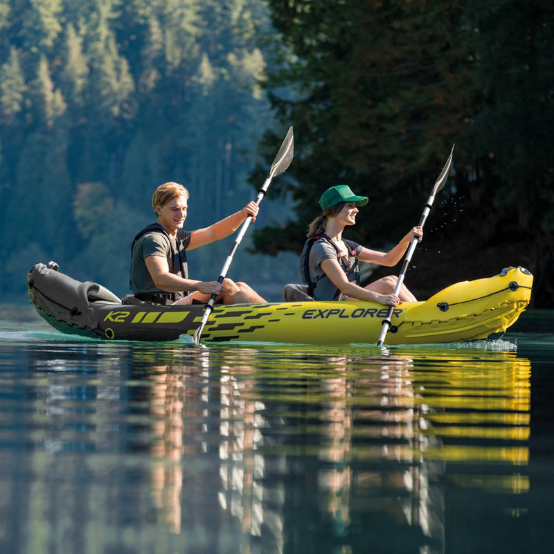 Intex Canoa Gonfiabile Explorer K2, 2 posti, 312x91x51 cm