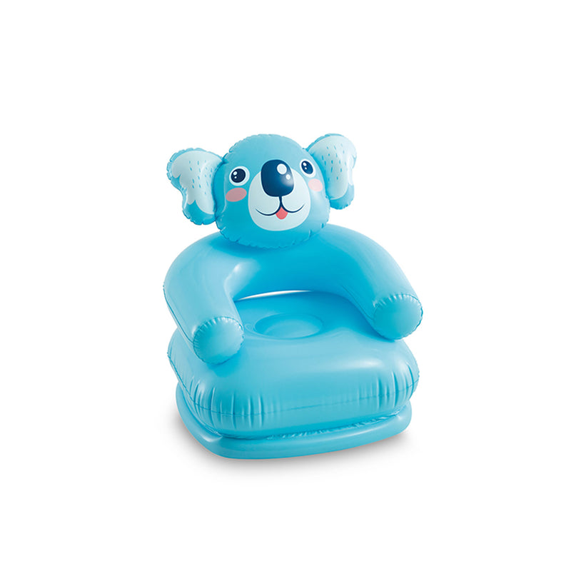 Intex Poltroncina Gonfiabile Animali Felici Assortiti, Vinile, Multicolore, 65x64x74 cm