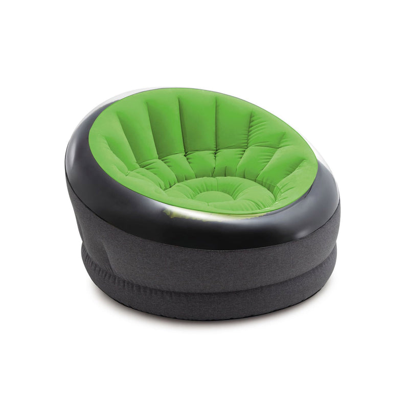 Intex Poltrona Gonfiabile Empire, Verde, 112x109x69 cm