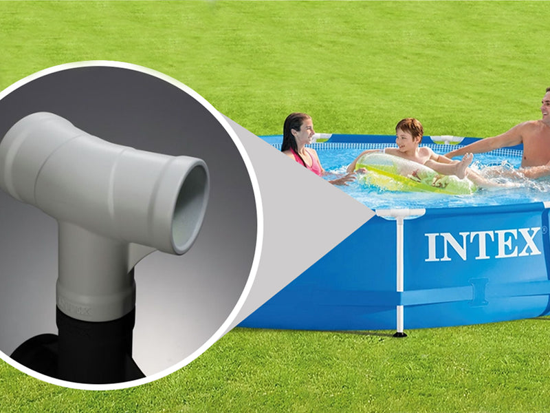 Intex Piscina Metal Frame Rotonda con Pompa Filtro, 457x122 cm
